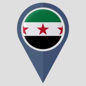Free Syria Flag Syrian Distressed Graphic' Sticker