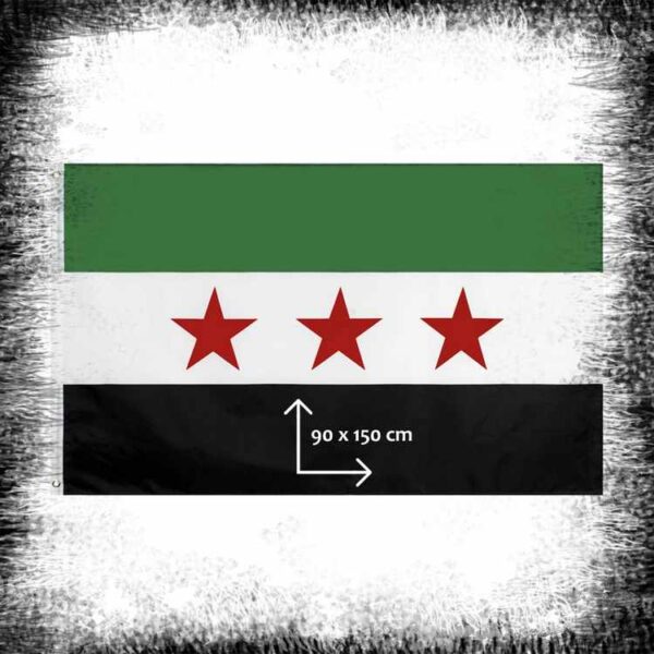 Free Syria Green Flag 150 x 90cm علم سوريا الحرة الأخضر Syria falg syriska flaggan syriens gamla flagga syrien flagga pris syrein flagga pris flagga i syrien syrisk flagga köp flagga syrien syriens gamla flagga flagga av syrien Syrien Grön Flagga