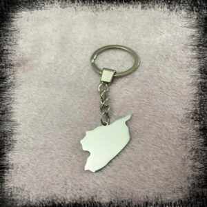 keychain silver color with Free Syria map flag شكلة مفاتيح خريطة علم سوريا الحرة اللون الاخضر Syriska karta Nyckelring Syrien karta Nyckelring Keychain Syria Map Silver color علاقة مفاتيح خارطة سوريا