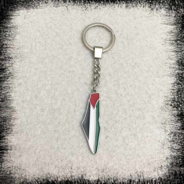 keychain silver color with Free Syria map flag شكلة مفاتيح خريطة علم فلسطين Palestina flagga Nyckelring Palestina flaggan karta Nyckelring Palestina pälor flaggan karta Nyckelring