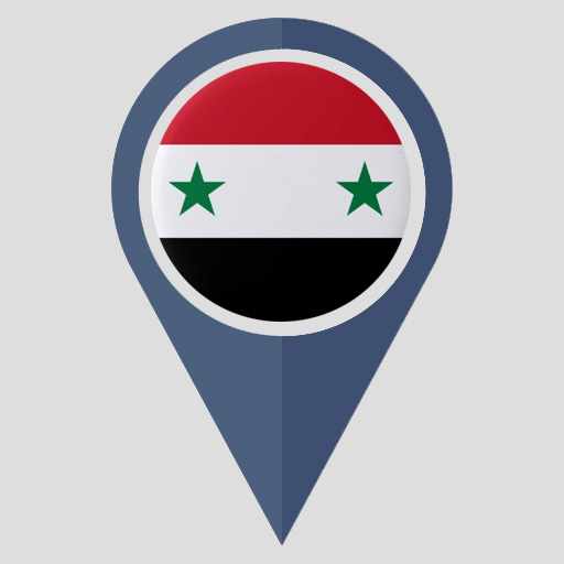 Premium Photo  Syria flag map country outline with national flag