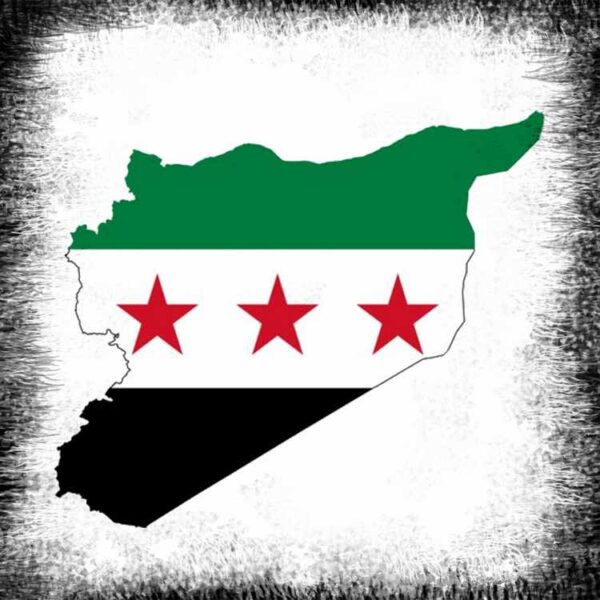 Syrien Flagga karta affischlim ملصق خريطة علم سوريا Syria Flag map Poster Syrien landskarta klistermärken