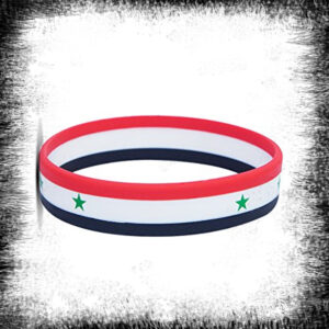 Red Syria Flag Bracelet Röd Syrien Flagga armband اسوارة علم سوريا الاحمر اسوارة علم سوريا الاحمر Red Syria Flag Bracelet