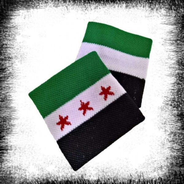 Syria Sport Sweatband, Free Syria Flag Sweatband , Free Syria Sport Sweatband ربطة معصم علم سوريا Syrien Sport svettband Syriens flagga armband