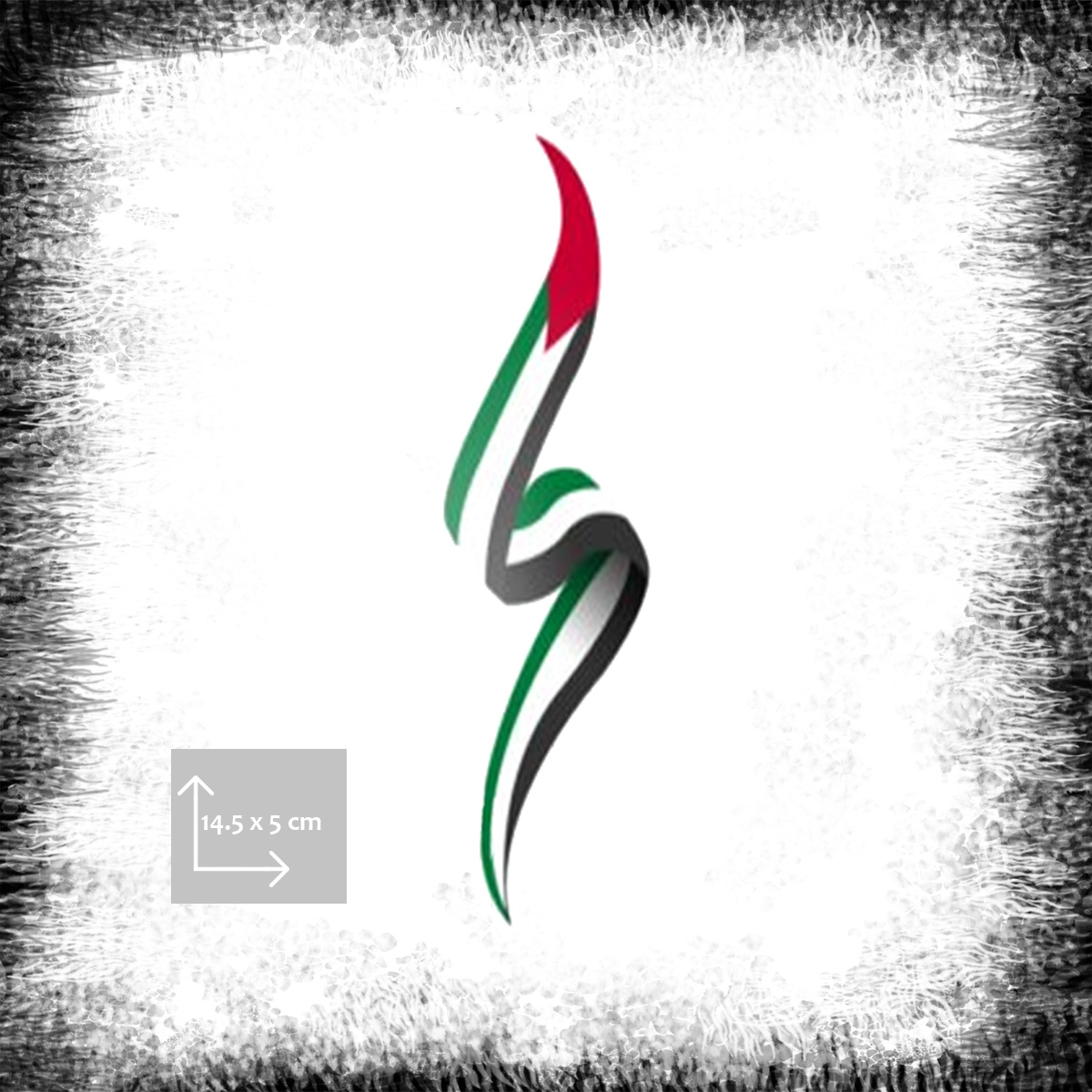 Palestine Waving Flag Poster بوستر علم فلسطين مائل Palestina viftande flagga affisch klistermärke