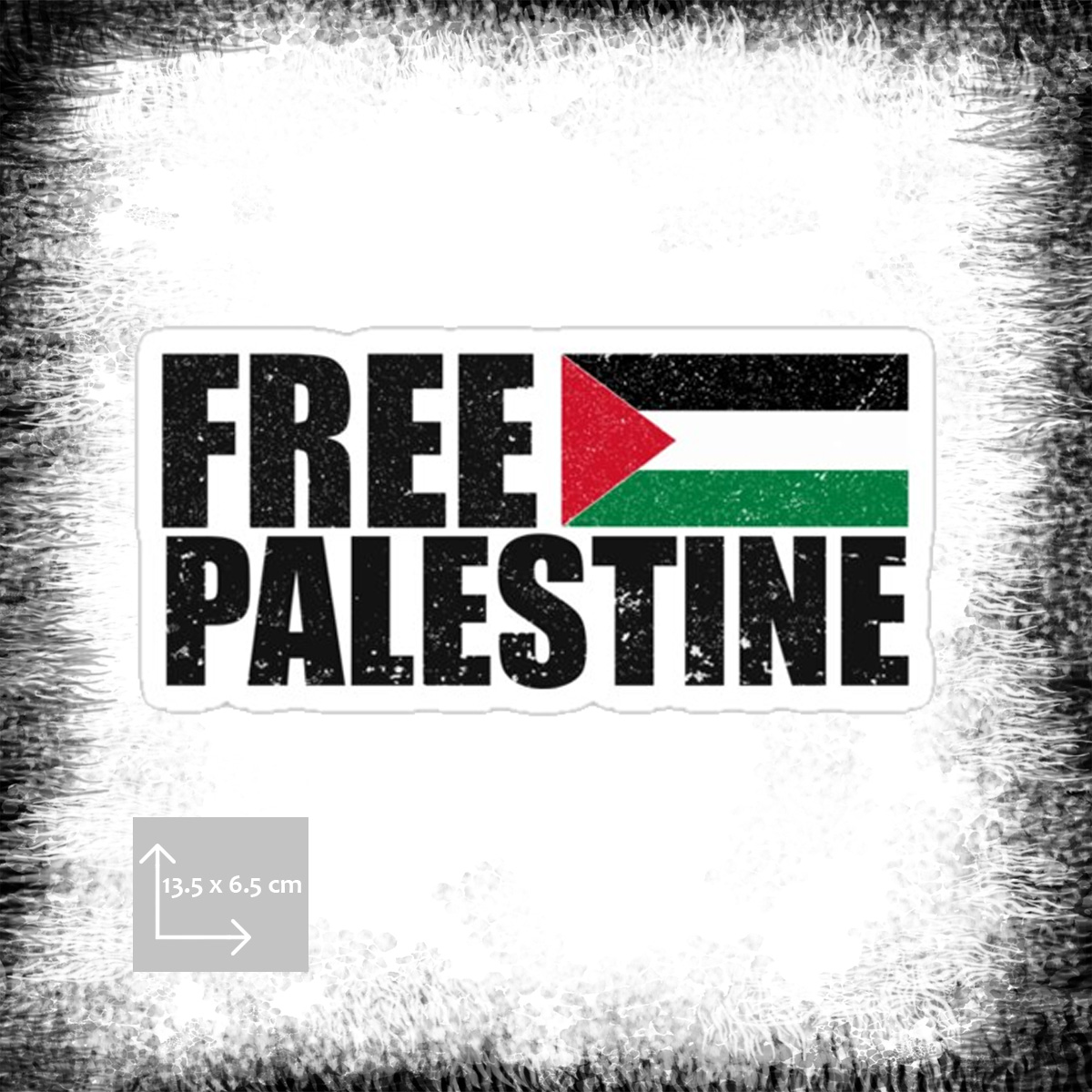 Free Palestine Flag Poster فلسطين حرة مع علم ملصق Fria Palestina flagga affisch klistermärke