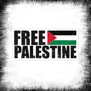 Free Palestine Flag Poster فلسطين حرة مع علم ملصق Fria Palestina flagga affisch klistermärke ملصق فلسطين حرة