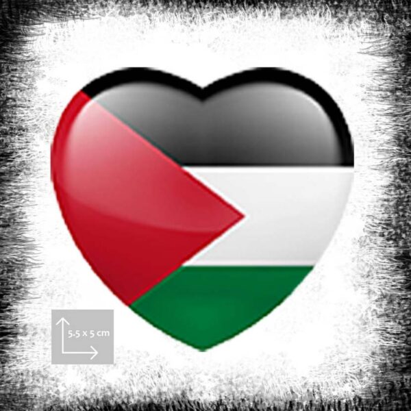 heart Palestine Flag Poster size علم فلسطين ملصق شكل قلب للموبايل hjärta hjärtan Palestina flagga klistermärke