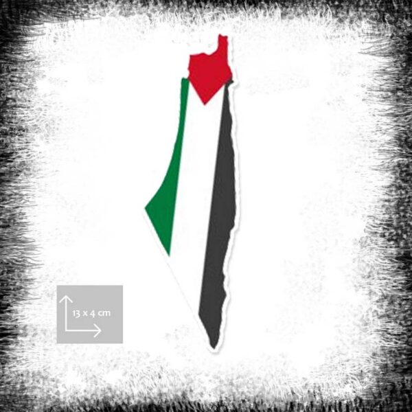 Palestine Map Flag Poster لصقة خريطة علم فلسطين Palestina karta flagga affisch klistermärke