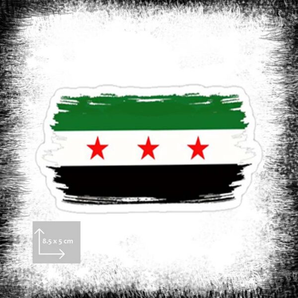 Fria Syrien flagga affisch ملصق علم سوريا الحرة Free Syria Flag Poster Free Syria Flag Sticker